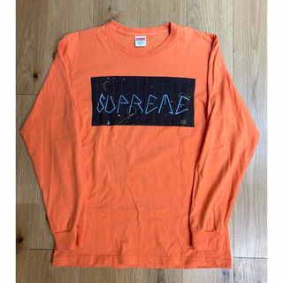 シュプリーム(Supreme)のsupreme シュプリーム ロンT オレンジ(Tシャツ/カットソー(七分/長袖))