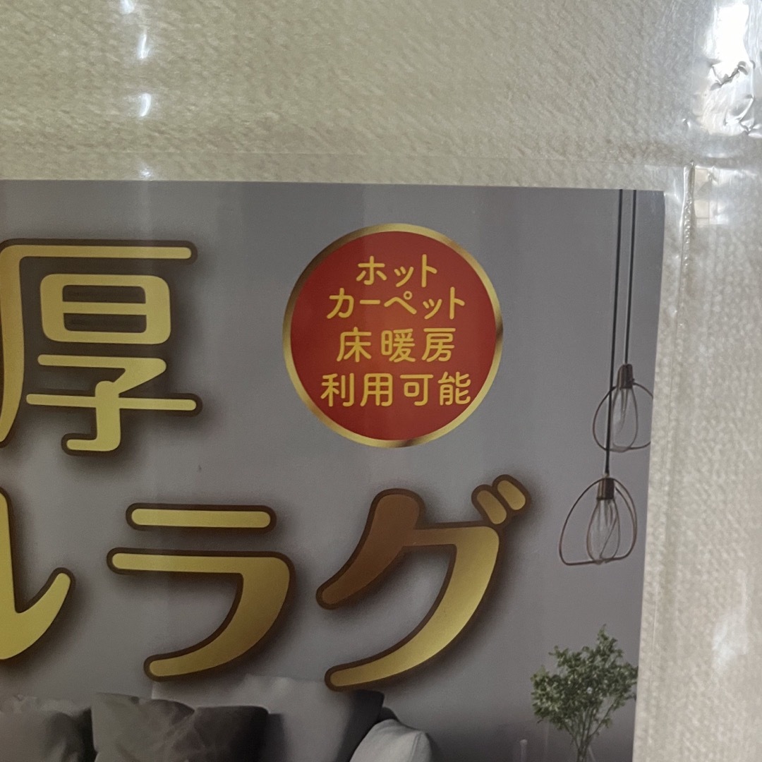 昭和西川(ショウワニシカワ)の【新品未開封】西川 フランネルラグ アイボリー インテリア/住まい/日用品のラグ/カーペット/マット(ラグ)の商品写真