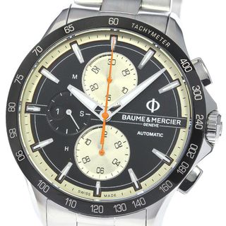 ボームエメルシエ(BAUME&MERCIER)の訳あり ボーム＆メルシェ Baume & Mercier MOA10435 クリフトン クラブ クロノグラフ 自動巻き メンズ 保証書付き_767991(腕時計(アナログ))