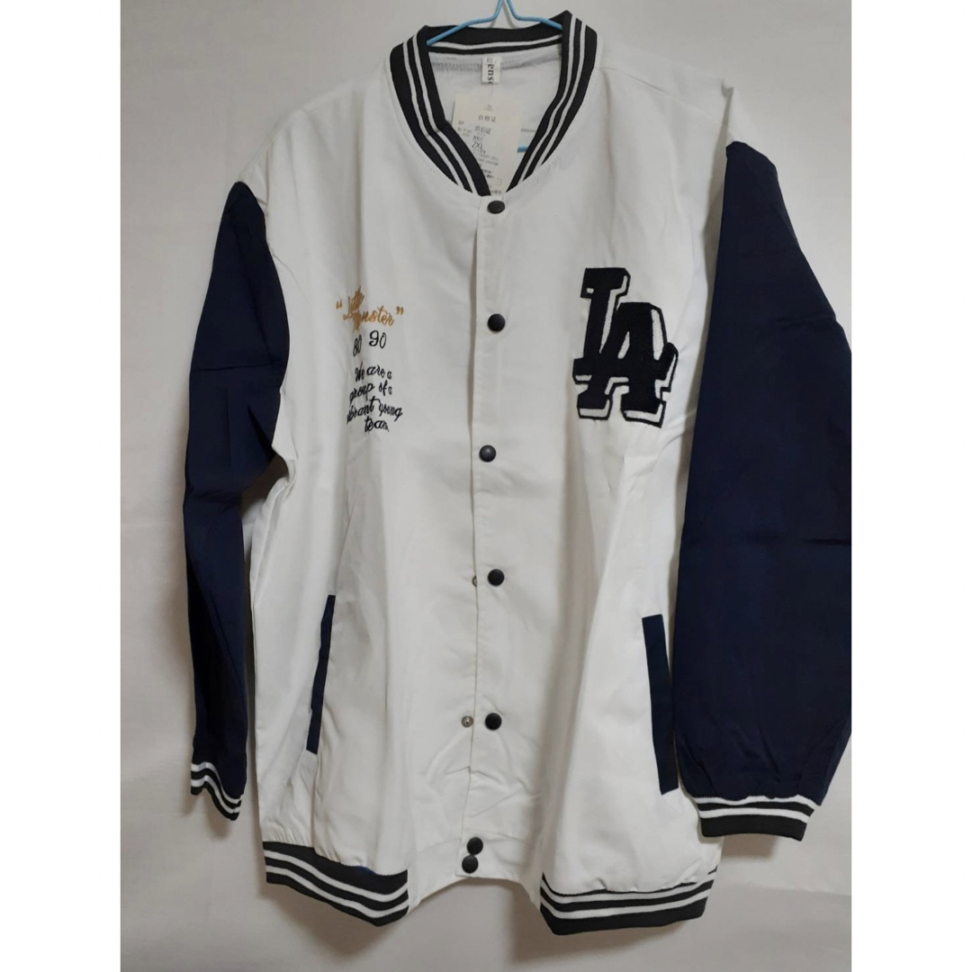 ◎ 新品 未使用 メンズスタジャン 白黒 ツートン お洒落 クール かっこいい