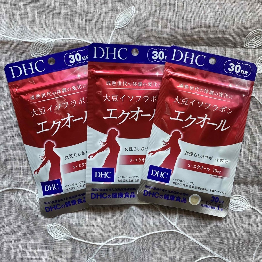 DHC  大豆イソフラボン　エクオール　30日分×3袋