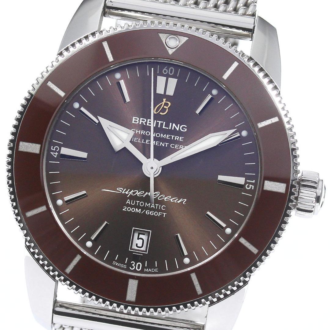 BREITLING(ブライトリング)のブライトリング BREITLING AB2020 スーパーオーシャン ヘリテージ46 デイト 自動巻き メンズ 箱・保証書付き_775583 メンズの時計(腕時計(アナログ))の商品写真