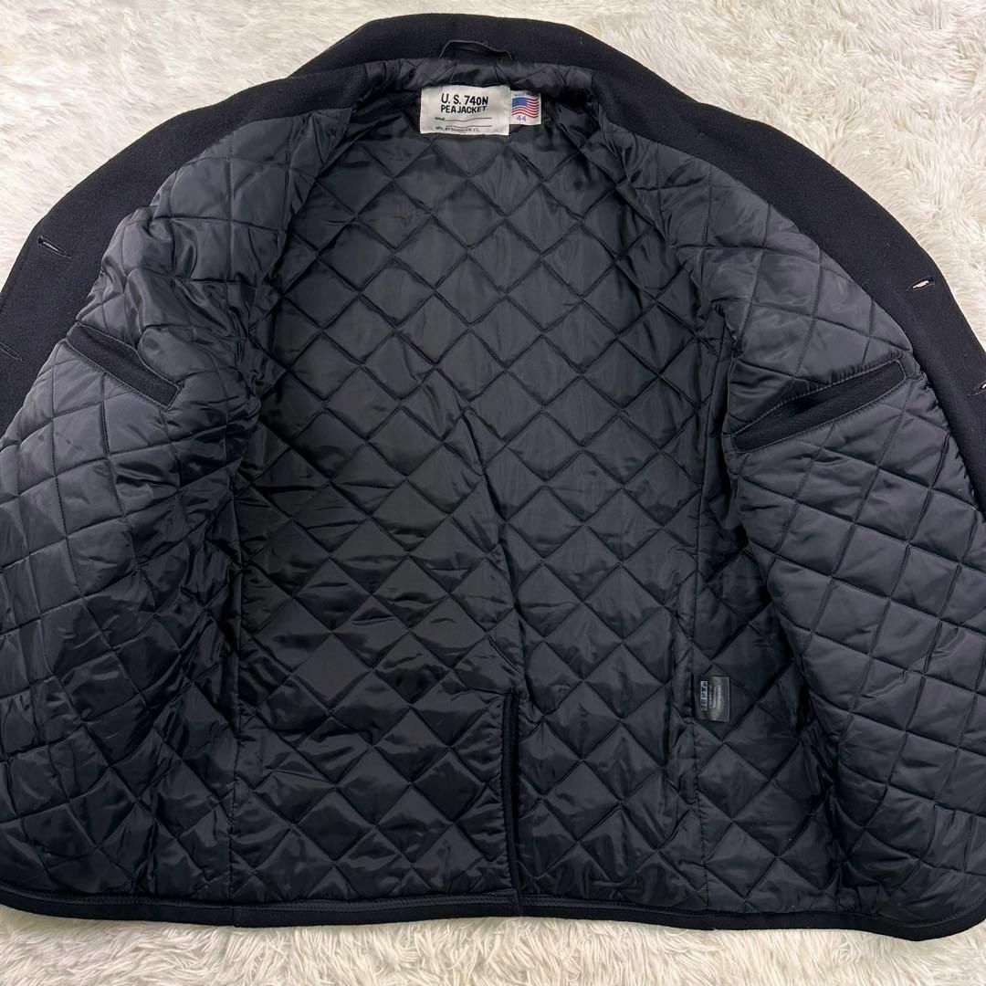 schott - 美品•希少 SCHOTT 740N メルトンウール ピーコート XL USA 紺