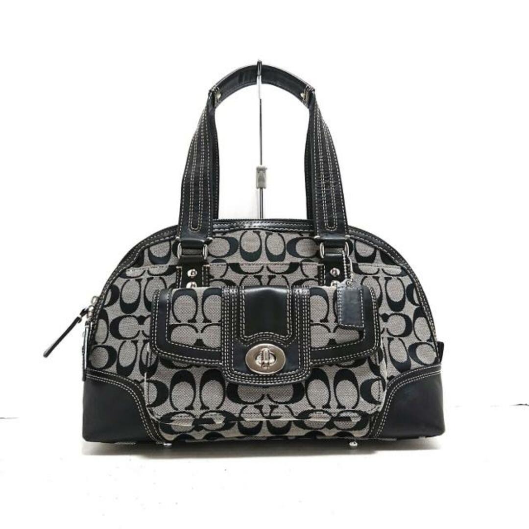 COACH(コーチ) ハンドバッグ F13977 黒×白