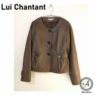 Lui Chantant レディース ジャケット ノーカラー ジャケット L(ノーカラージャケット)