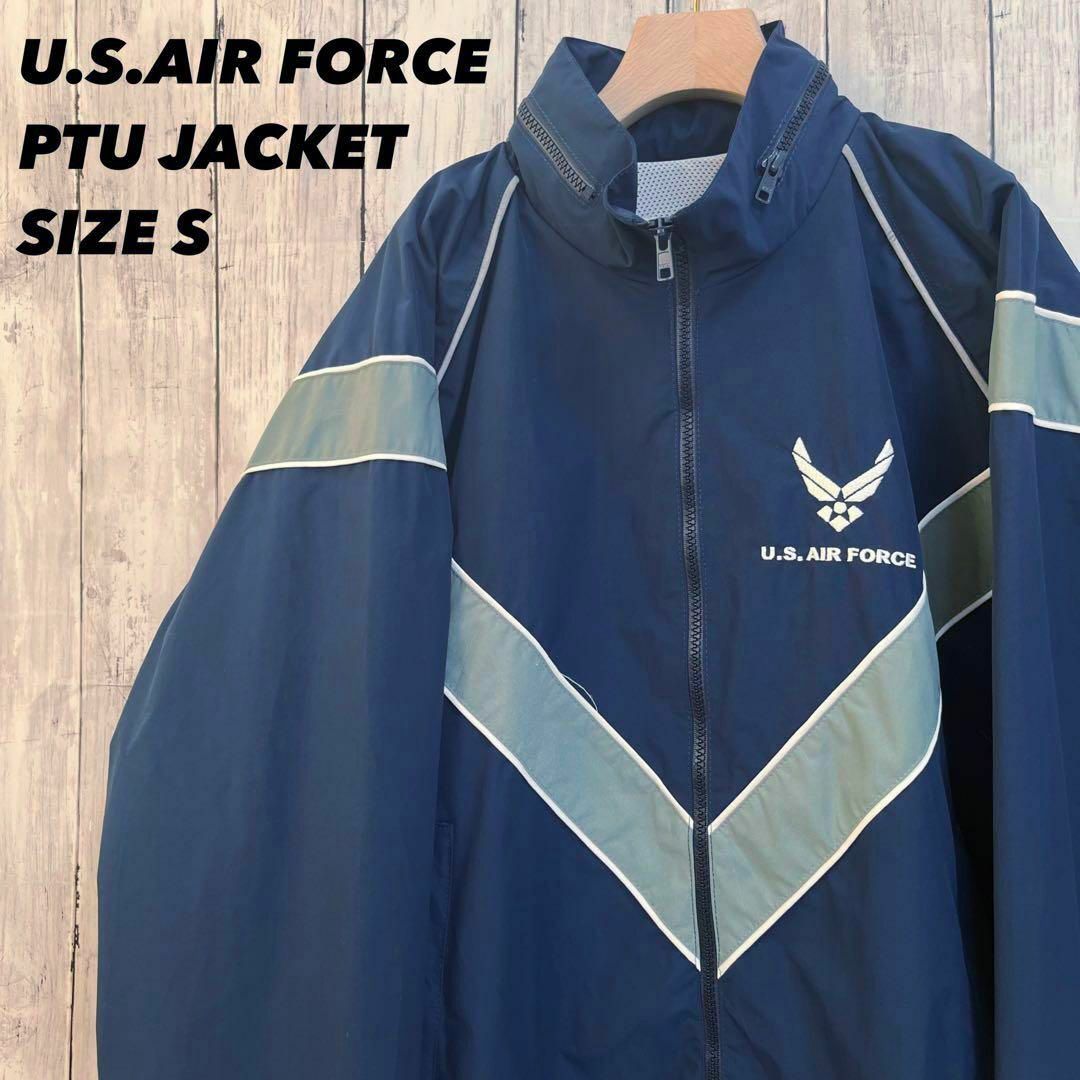 ミリタリー古着U.S.AIR FORCE PTUトレーニングジャケット　ネイビー | フリマアプリ ラクマ