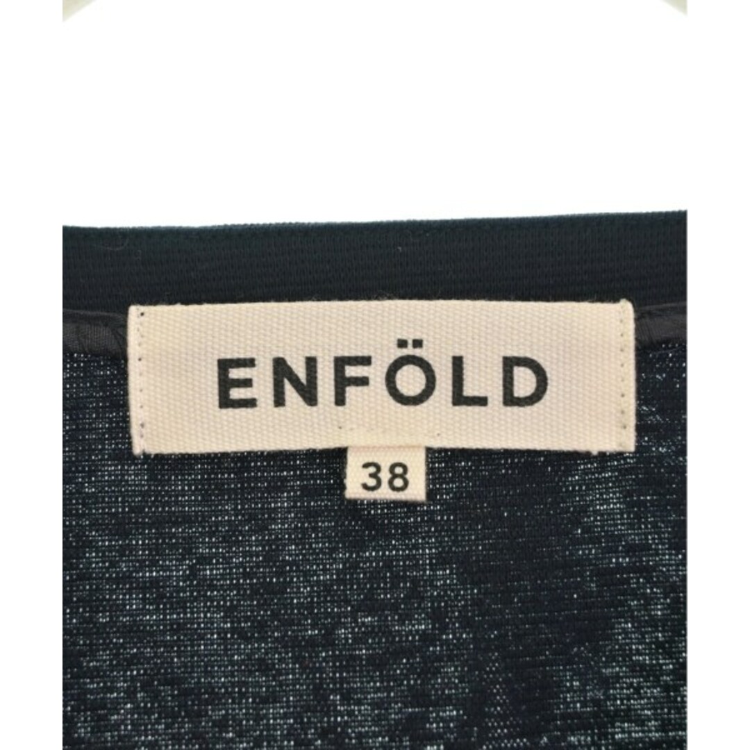 ENFOLD(エンフォルド)のENFOLD エンフォルド ノースリーブ 38(M位) 紺 【古着】【中古】 レディースのトップス(タンクトップ)の商品写真