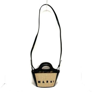 マルニ MARNI 2WAY トートバッグ ショルダーバッグ SHMP0083A0P4602 ブラック オフホワイト ゴールド金具 未使用品