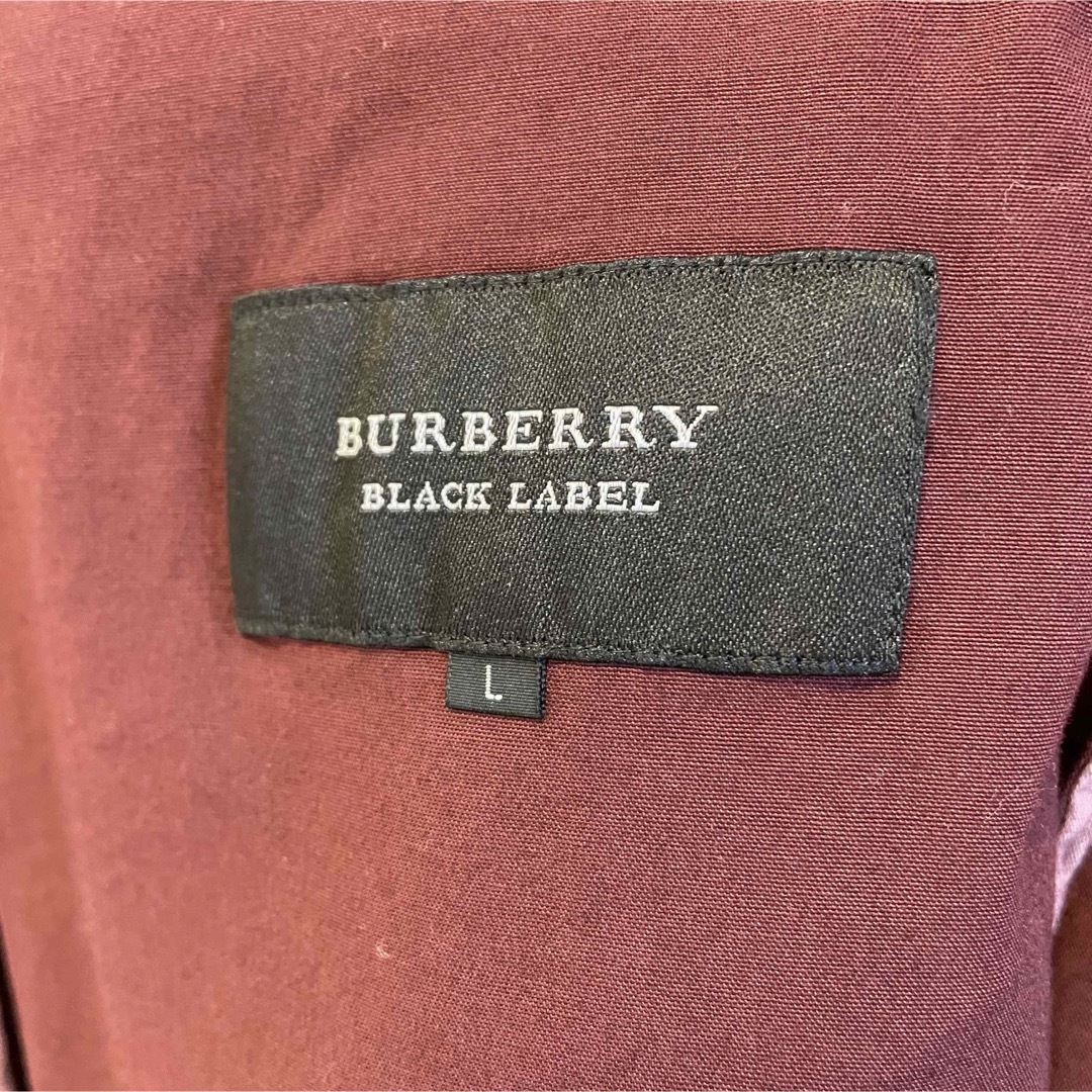 BURBERRY BLACK LABEL(バーバリーブラックレーベル)のバーバリーブラックレーベル テーラードジャケット ボルドー ノバチェック L 綿 メンズのジャケット/アウター(テーラードジャケット)の商品写真