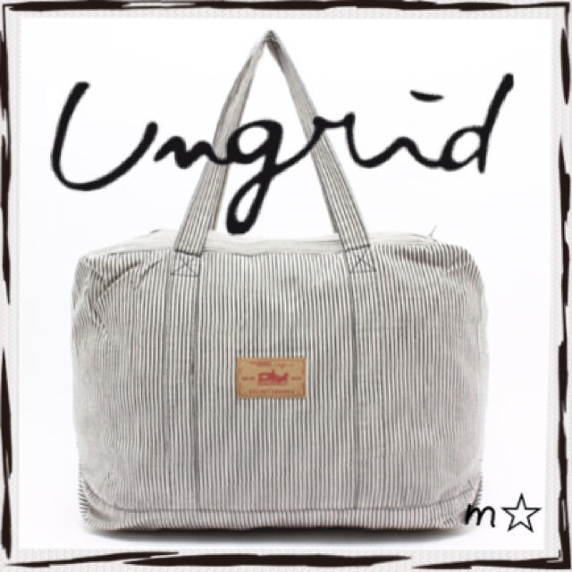 Ungrid(アングリッド)の【新品】デニムボストンバッグ レディースのバッグ(ボストンバッグ)の商品写真