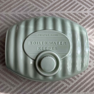 湯たんぽ　陶器製　セージグリーン(日用品/生活雑貨)