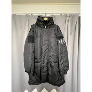 UNIFORM EXPERIMENT ユニフォームエクスペリメント ジャケット NANGA ナンガ スタンドカラー ミリタリー ダウンジャケット STAND COLLAR DOWN JACKET 21AW ブラック JPN XL アウター ブルゾン コラボ【メンズ】【美品】