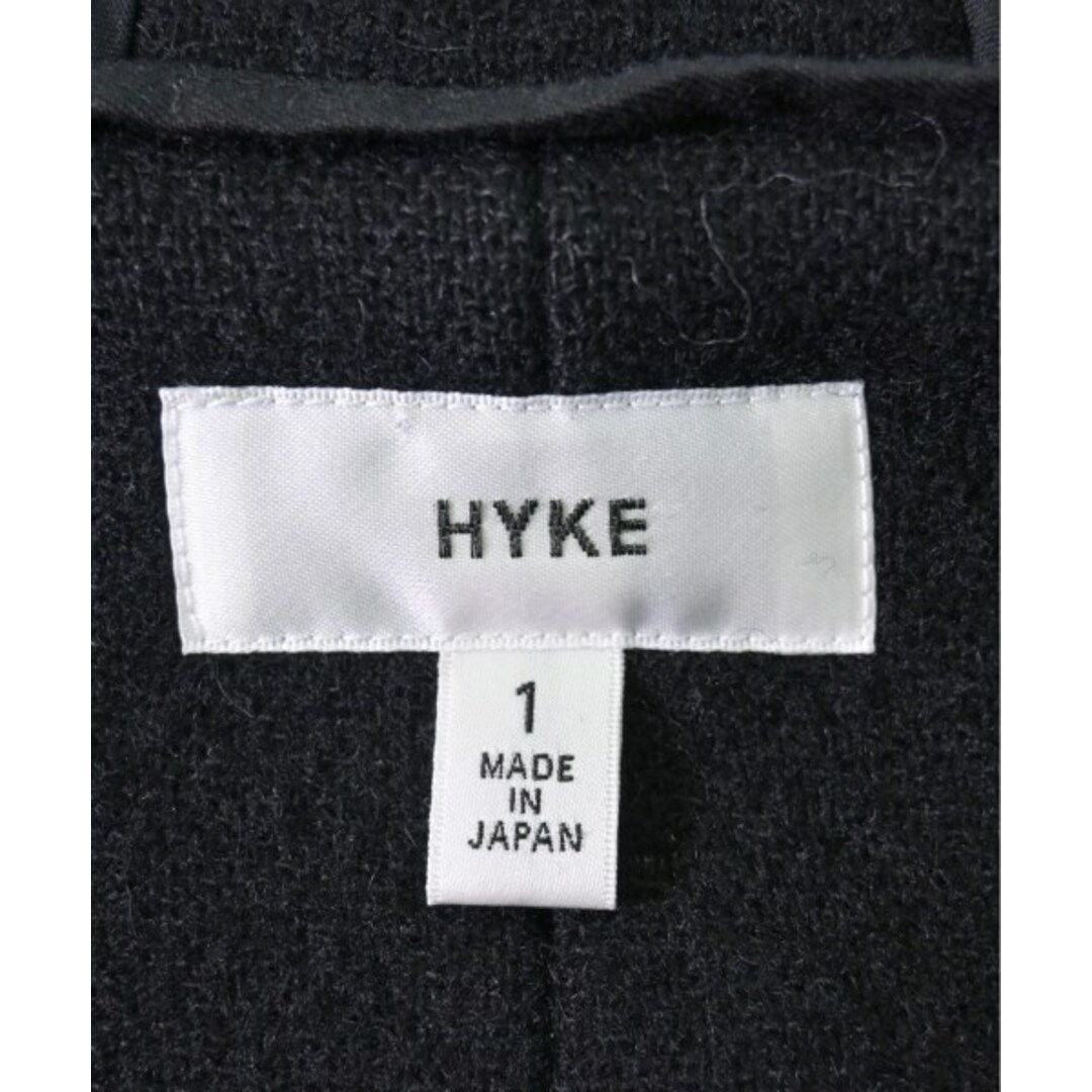 HYKE(ハイク)のHYKE ハイク ダッフルコート 1(S位) 黒 【古着】【中古】 レディースのジャケット/アウター(ダッフルコート)の商品写真