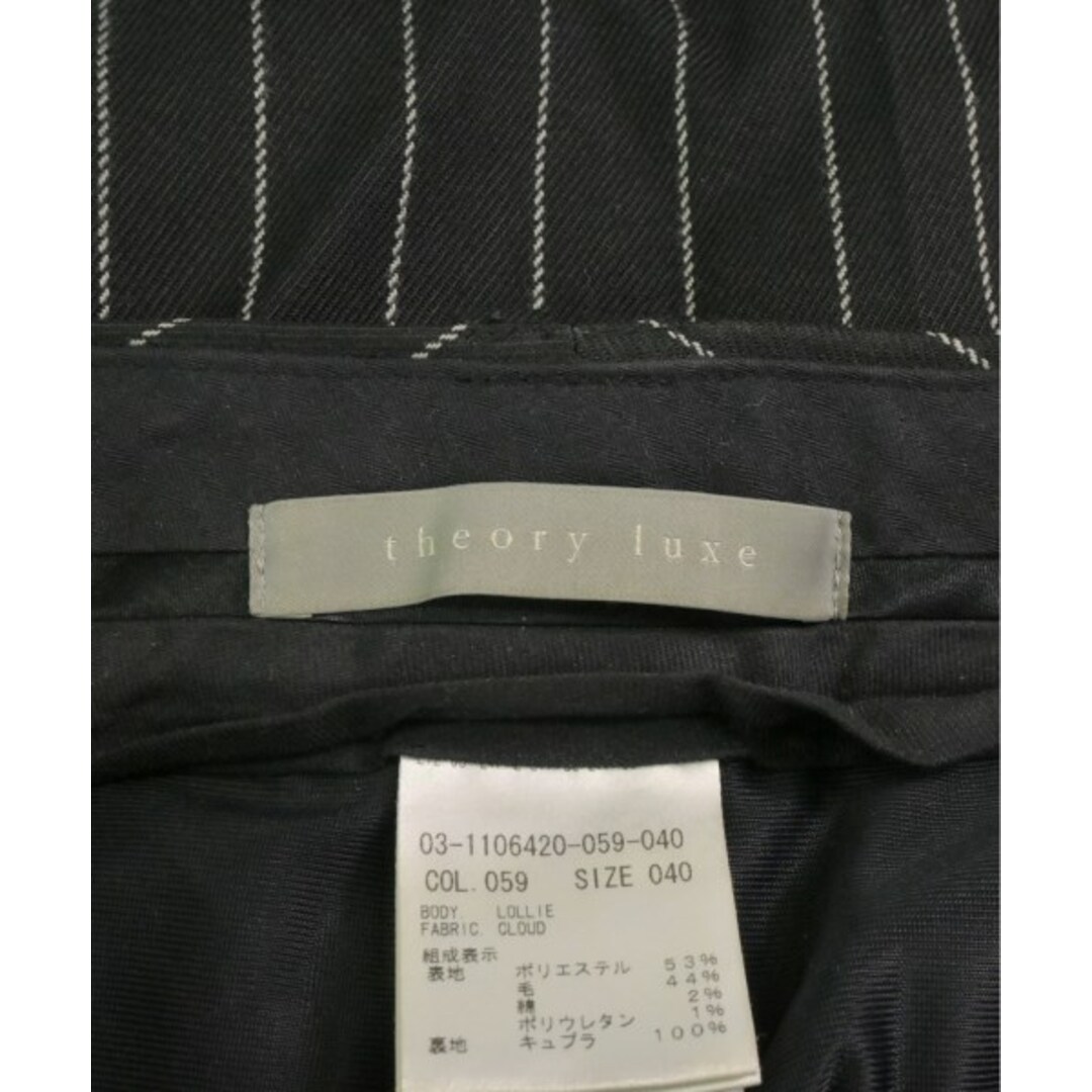 Theory luxe(セオリーリュクス)のtheory luxe パンツ（その他） 40(M位) 黒x白(ストライプ) 【古着】【中古】 レディースのパンツ(その他)の商品写真