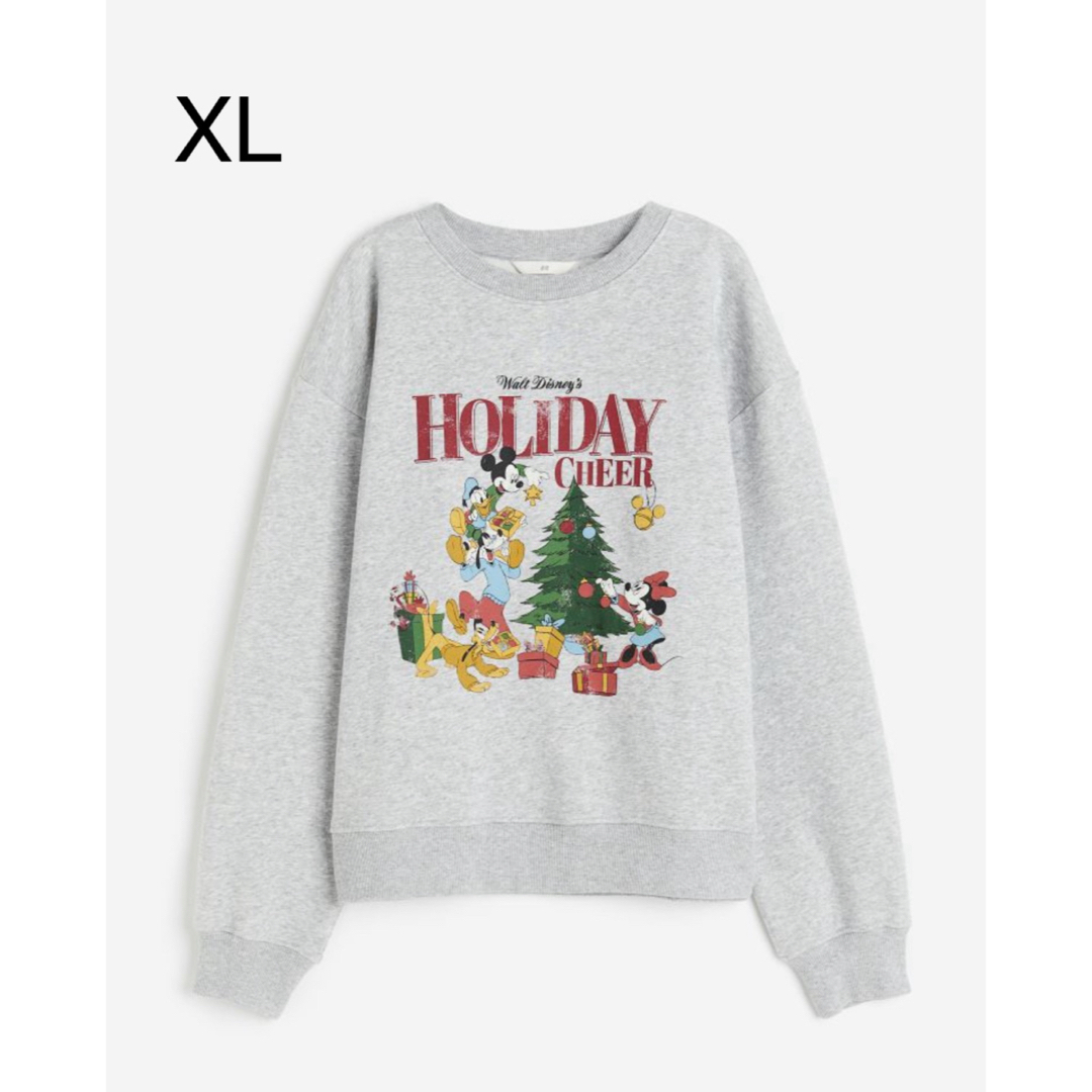 《新作》h&m  新品　ディズニー　クリスマス　スウェット　トレーナー　XL