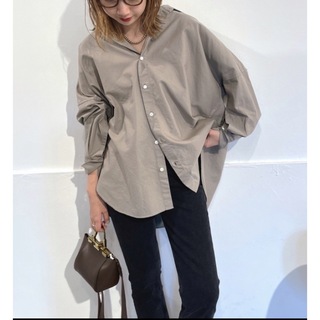 プラージュ(Plage)の★新品★Plage★Oxford Long シャツ★ベージュ★(シャツ/ブラウス(長袖/七分))