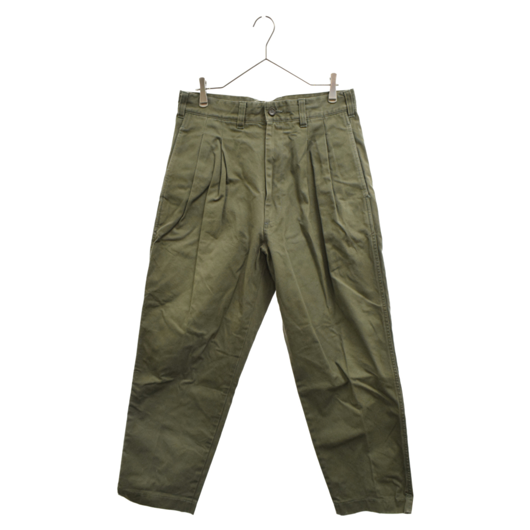 is-ness イズネス WIDE CHINO PANTS ワイドパンツ カーキ 16PT02T02