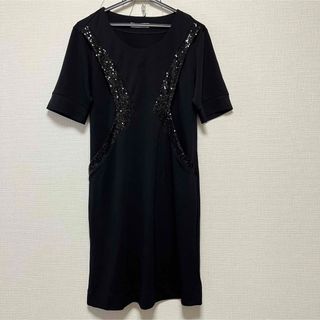 ツモリチサト(TSUMORI CHISATO)の【新品】ツモリチサト　ブラックワンピース(ひざ丈ワンピース)