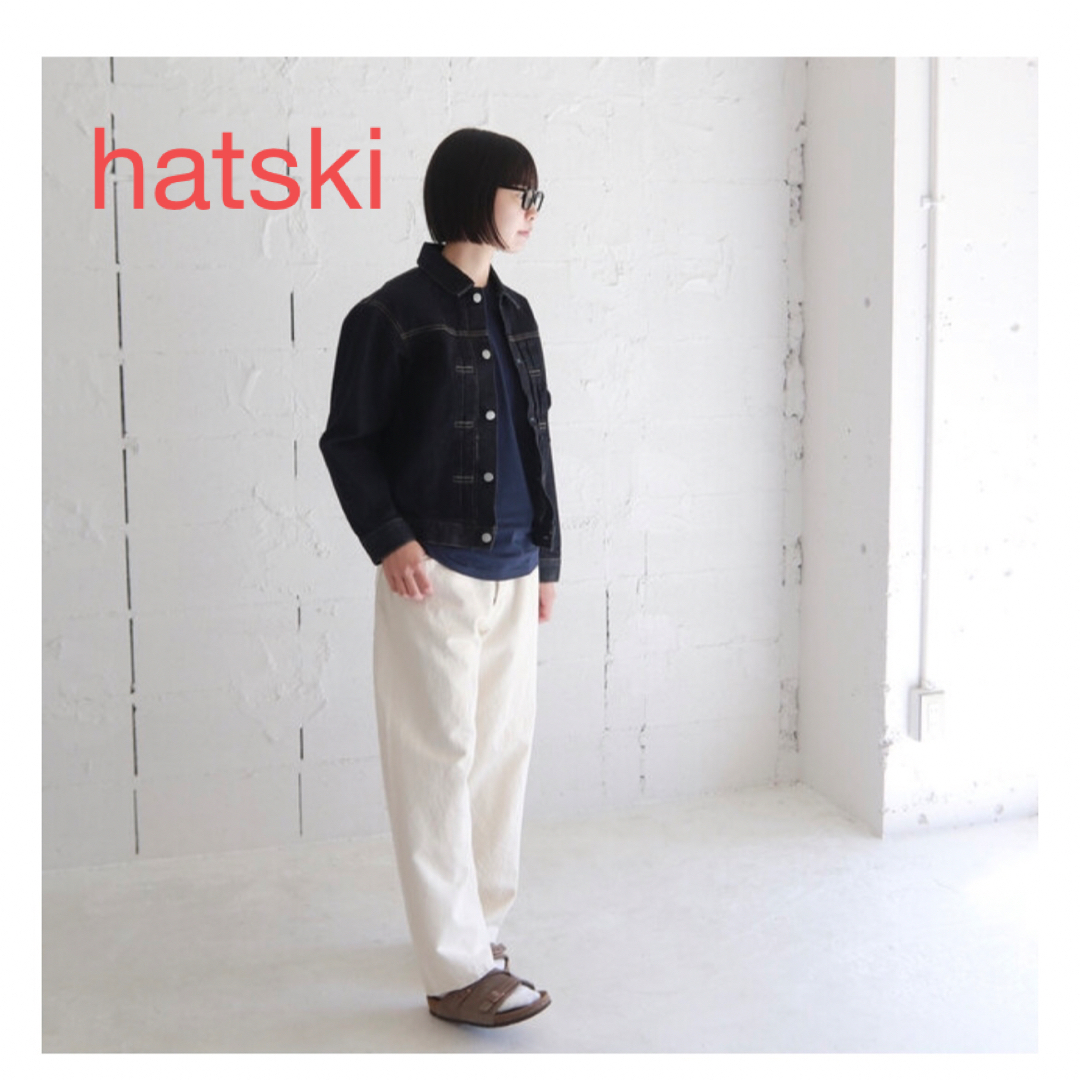 HATSKI｜Wide Tapered Washi Denim -Ecru