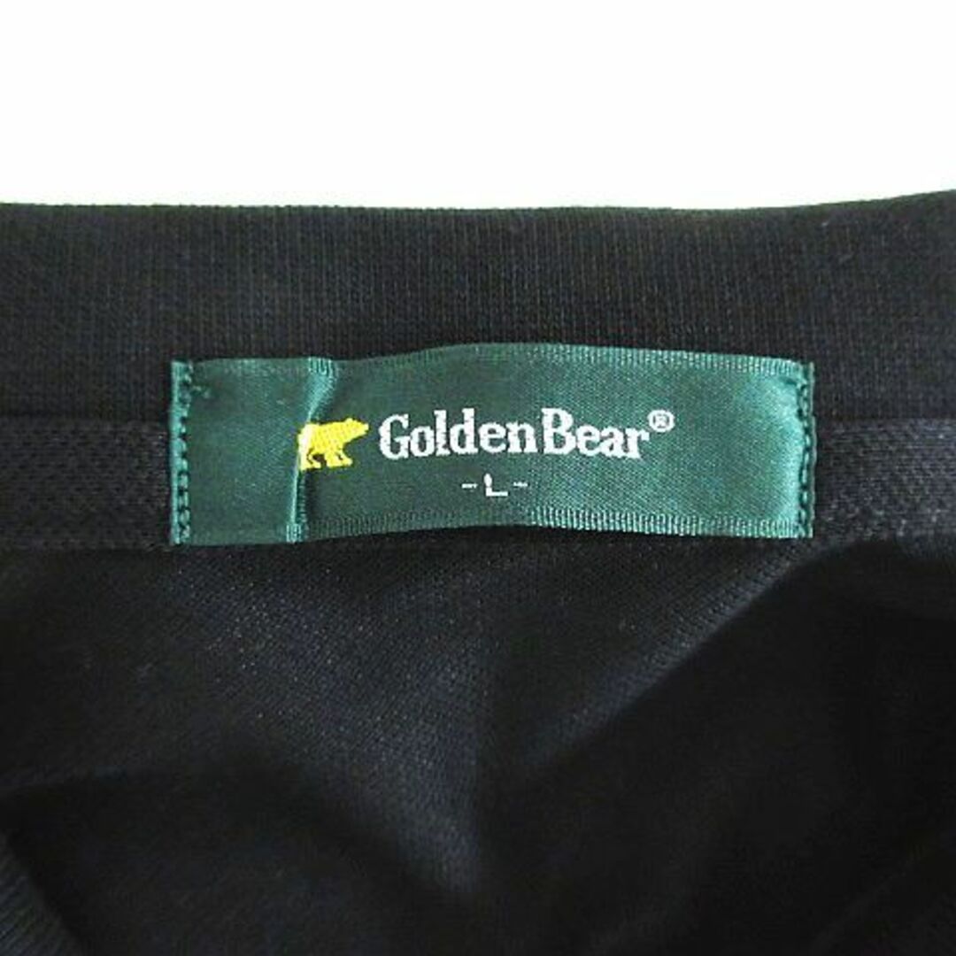 Golden Bear(ゴールデンベア)のゴールデンベア ポロシャツ 半袖 クマ ワッペン L ブラック ゴルフウェア スポーツ/アウトドアのゴルフ(ウエア)の商品写真