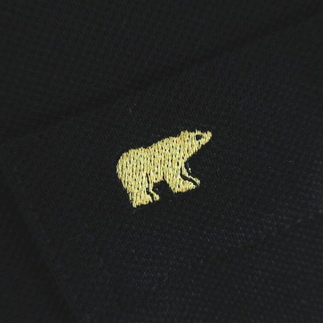 Golden Bear(ゴールデンベア)のゴールデンベア ポロシャツ 半袖 クマ ワッペン L ブラック ゴルフウェア スポーツ/アウトドアのゴルフ(ウエア)の商品写真