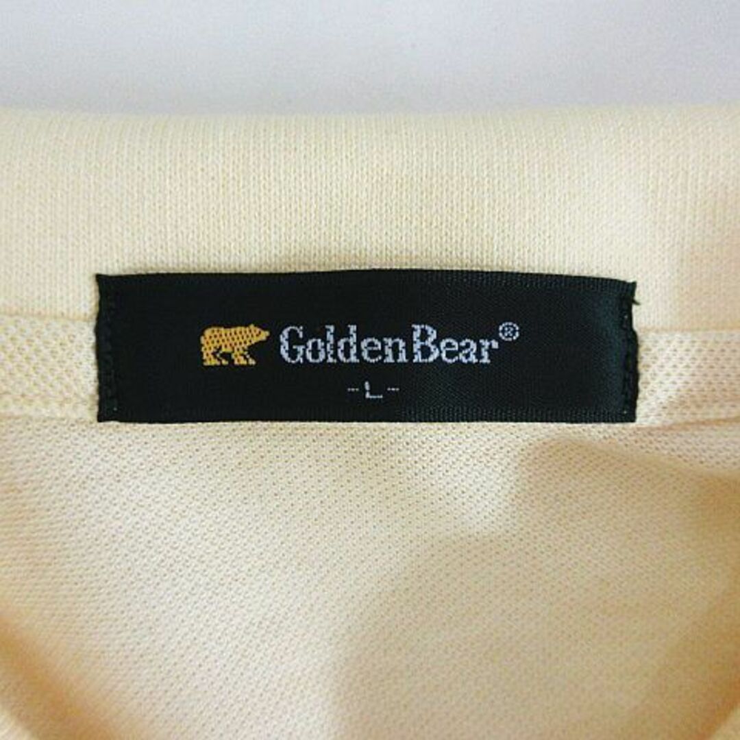 Golden Bear(ゴールデンベア)のゴールデンベア ポロシャツ 半袖 クマ ワッペン L イエロー ゴルフウェア スポーツ/アウトドアのゴルフ(ウエア)の商品写真