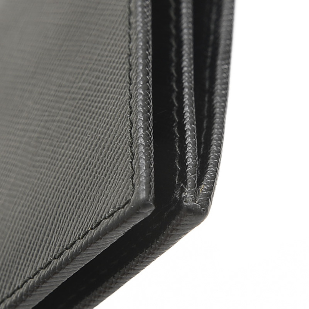 PRADA(プラダ)のプラダ サフィアーノ 二つ折りファスナー長財布 レザー ブラック 2M0836 レディースのファッション小物(財布)の商品写真