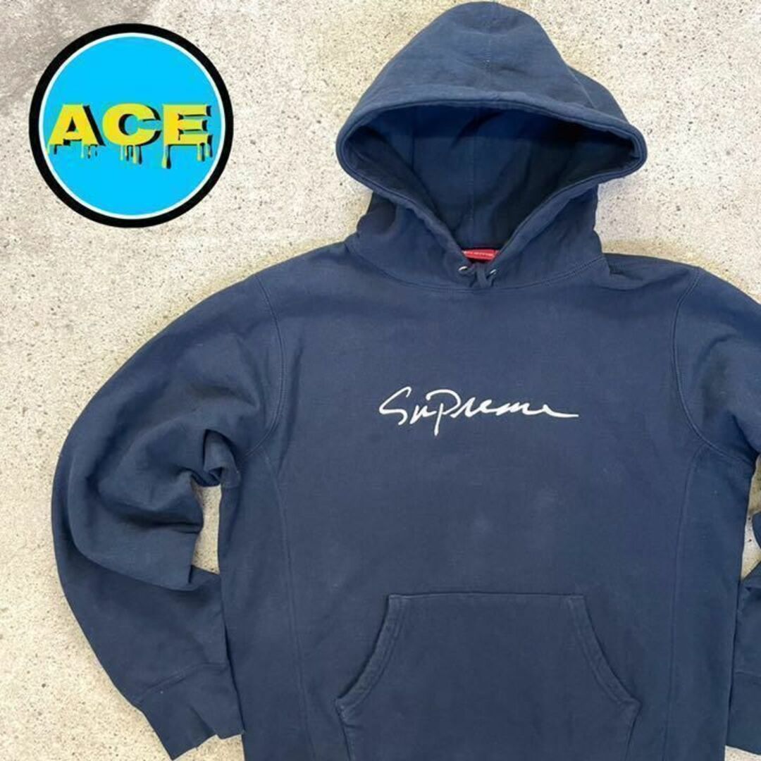 【supreme】classic script logoパーカー裏原ストリート | フリマアプリ ラクマ