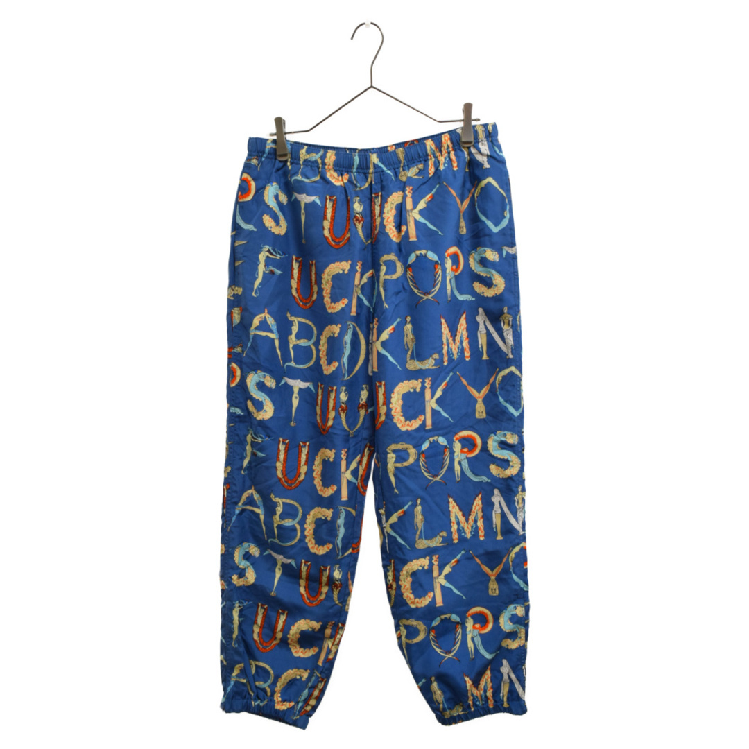 SUPREME シュプリーム 18SS Alphabet Silk Pant アルファベットシルクパンツ ブルー | フリマアプリ ラクマ