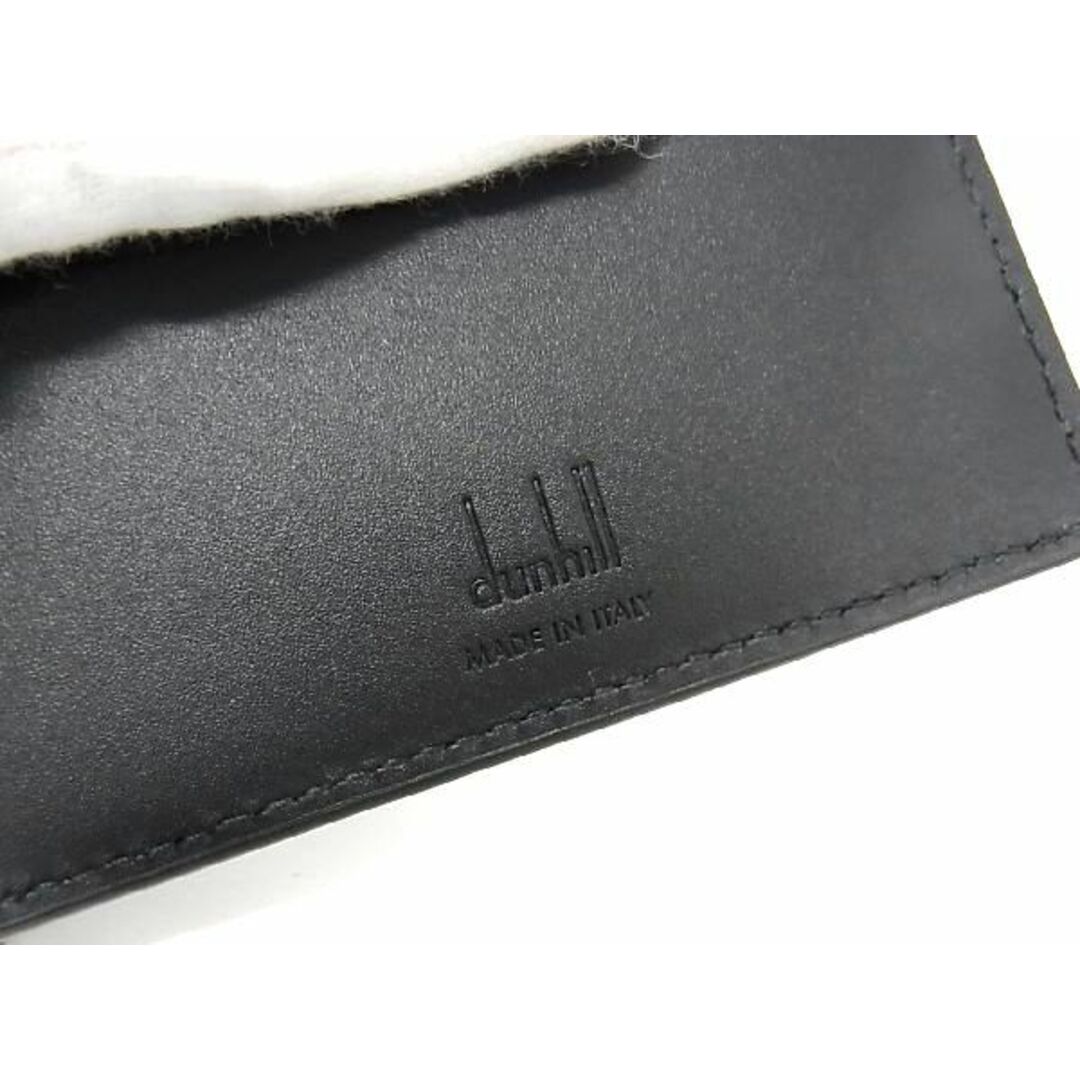 新品未使用 dunhill ダンヒル レザー 二つ折り財布  メンズ ブラック
