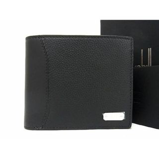 ダンヒル(Dunhill)の■新品■未使用■ dunhill ダンヒル レザー 二つ折り 財布 ウォレット 札入れ カード入れ メンズ ブラック系 BG2400 (長財布)