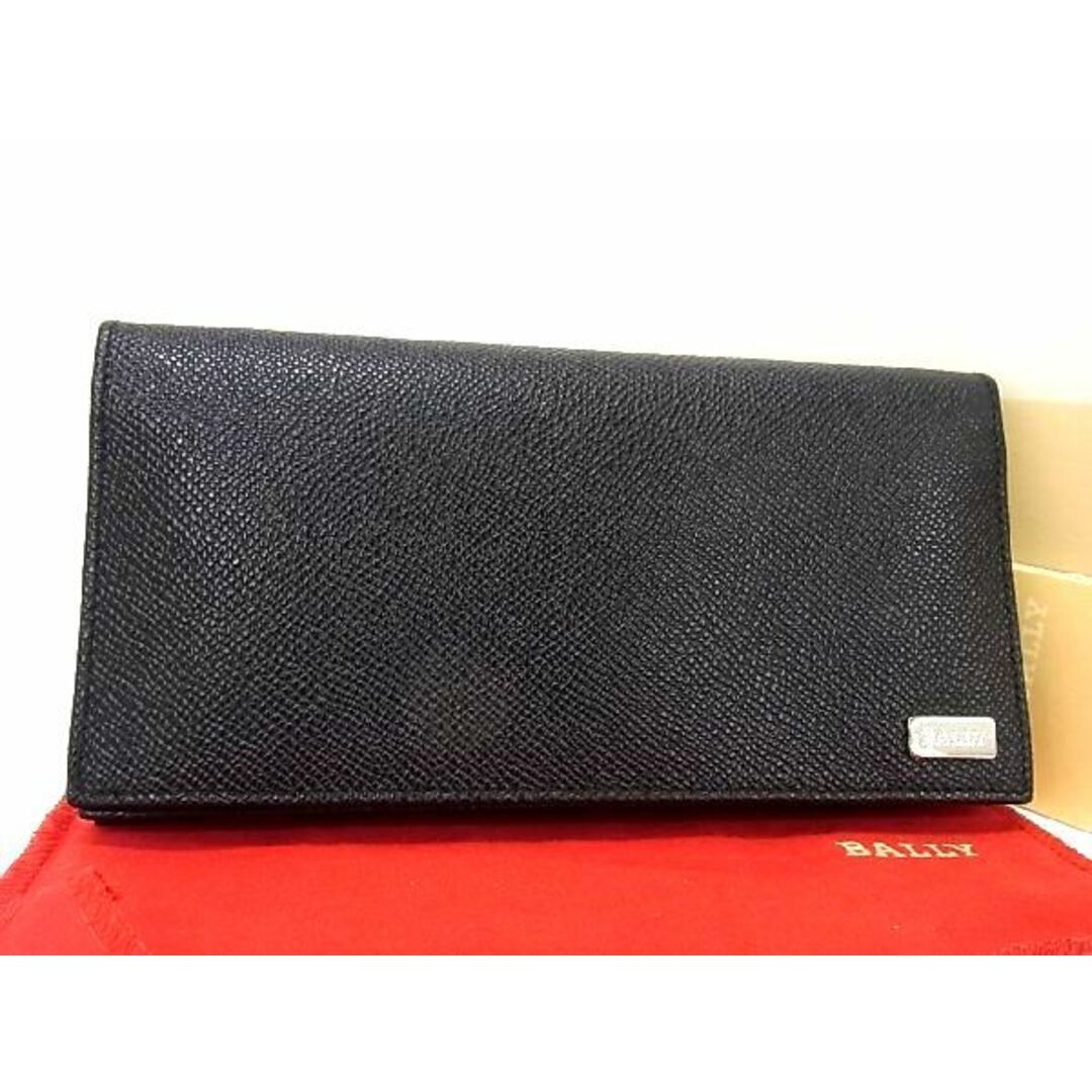 ■新品■未使用■ BALLY バリー レザー 二つ折り 長財布 ウォレット メンズ ブラック系 BG3469