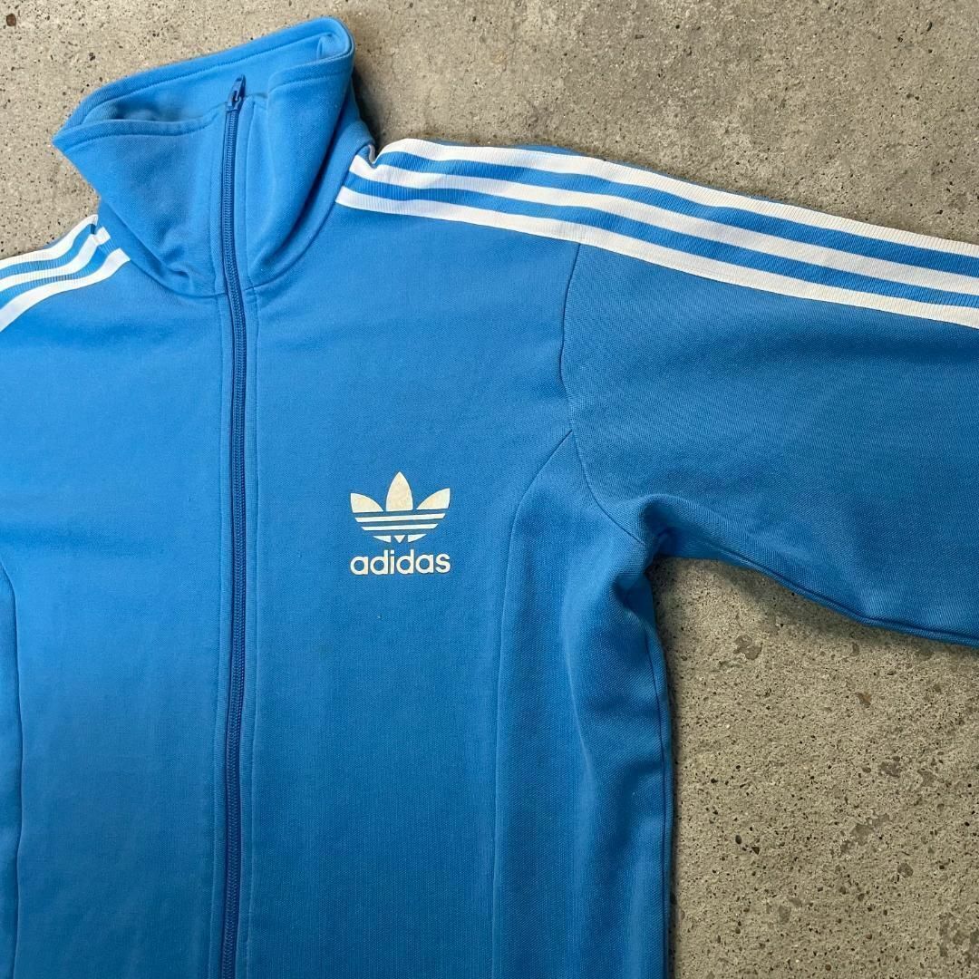 used Adidas オーバーサイズ 水色ライン トラックジャケット