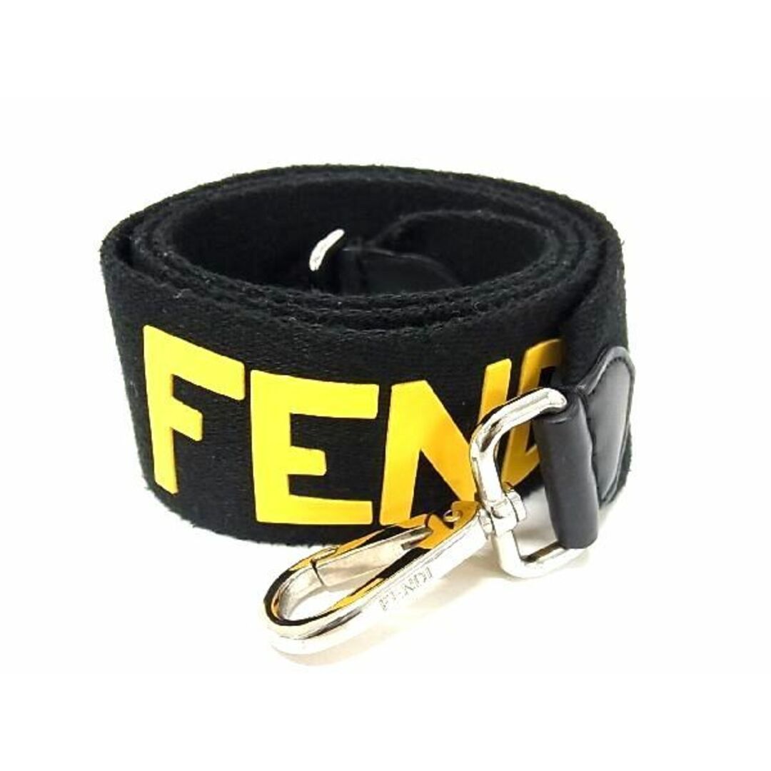 ■極美品■ FENDI フェンディ ストラップユー バッグ用 ショルダーストラップ 肩掛け ブラック系 AR5799