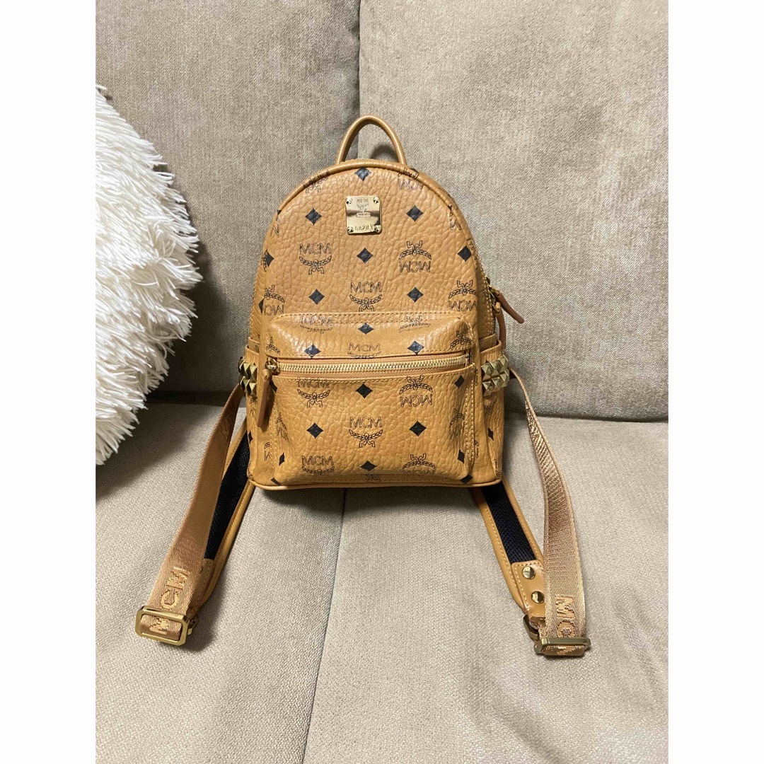 ★美品★MCM エムシーエム リュック スタッズ バックパック mini ミニ