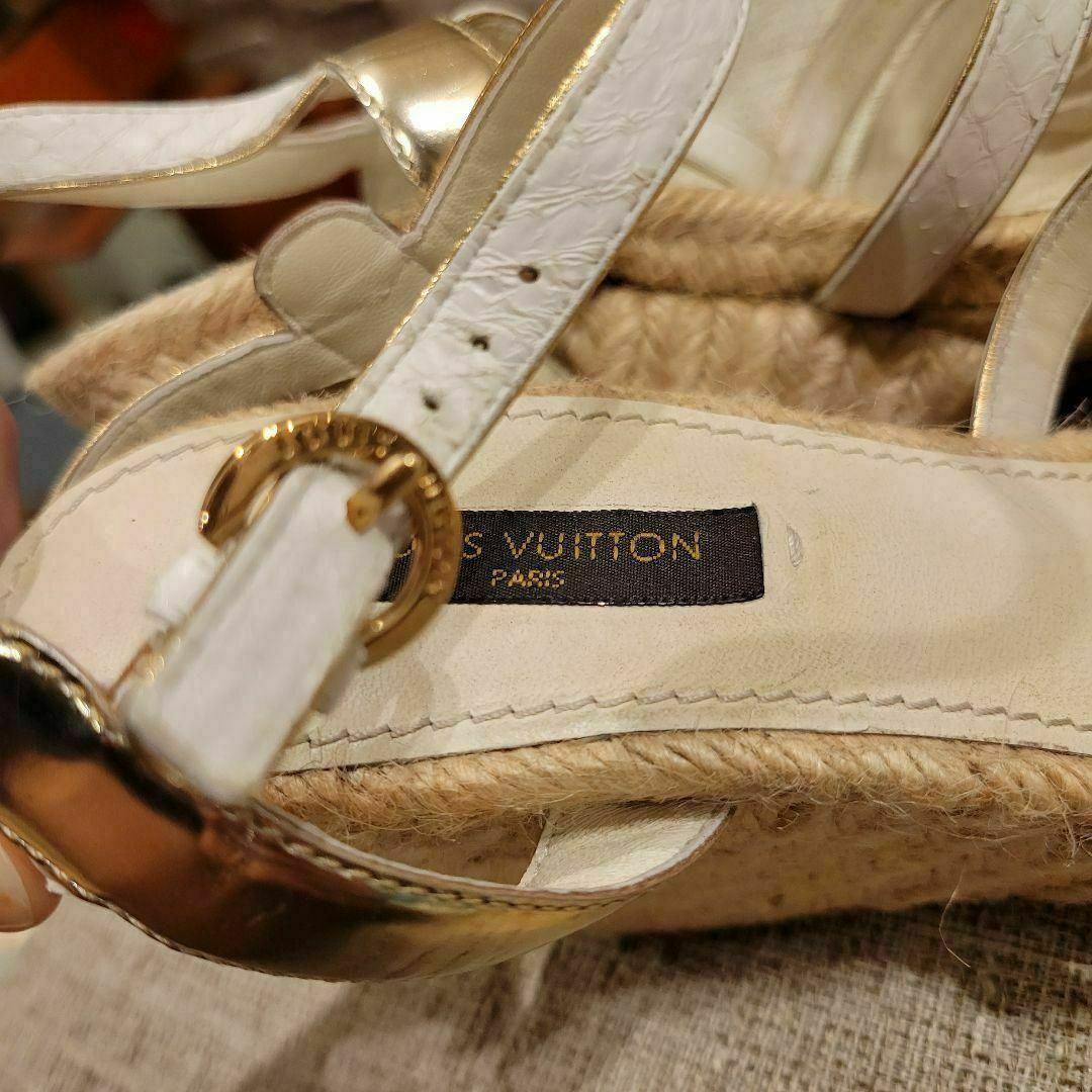 LOUIS VUITTON ルイ ヴィトン サンダル ウェッジソール パンプス