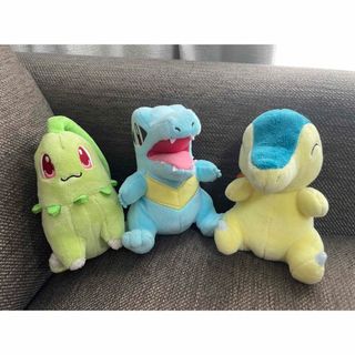 ポケモン - ポケモン ぬいぐるみ チコリータ ワニノコ ヒノアラシ 3点