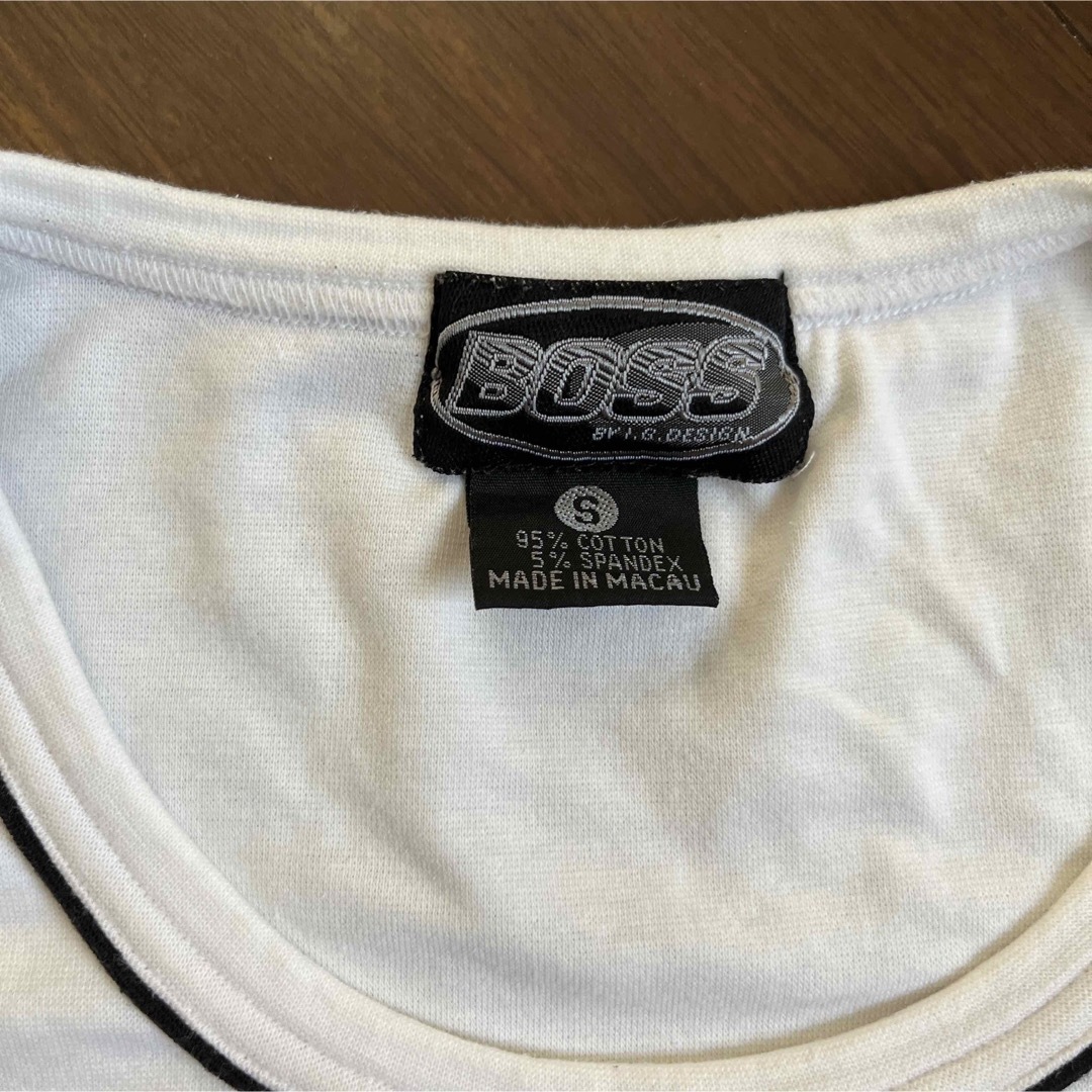 BOSS(ボス)の美品！BOSSジーンズチビTシャツ レディースのトップス(Tシャツ(半袖/袖なし))の商品写真