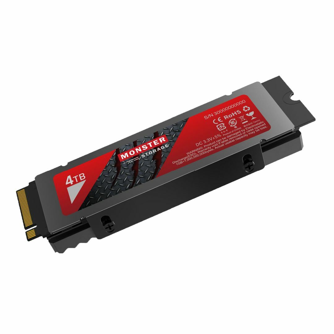 Monster Storage SSD 4TB NVMe PCIe Gen4×4