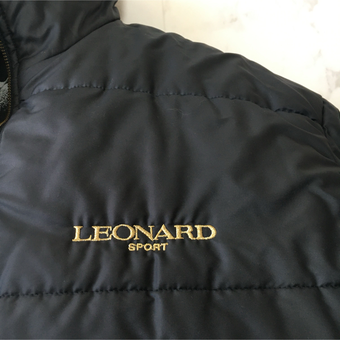 美品　LEONARD レオナール リバーシブル　ロゴ　中綿　ジャケット　コート