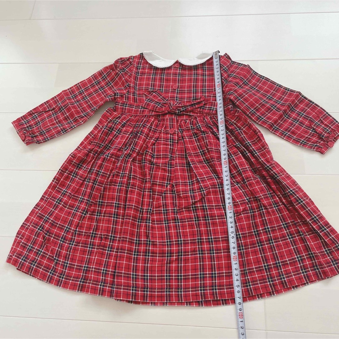 ジョジョママンべべ　長袖ワンピース　3-4Y キッズ/ベビー/マタニティのキッズ服女の子用(90cm~)(ワンピース)の商品写真