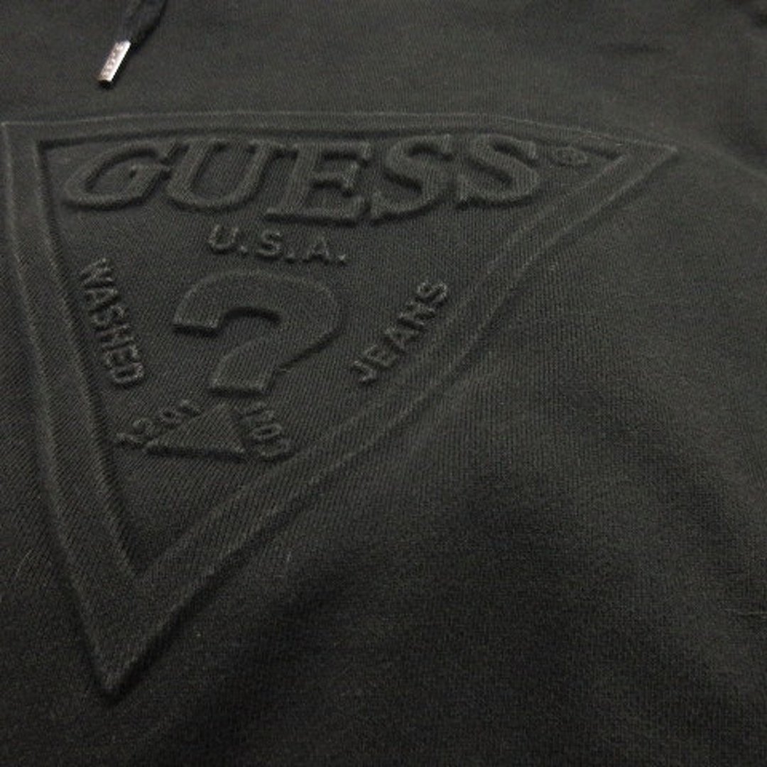 GUESS(ゲス)のゲス パーカー トレーナー プルオーバー フーディ ロゴ コットン 黒 S メンズのトップス(パーカー)の商品写真