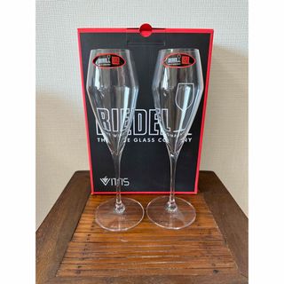 リーデル(RIEDEL)の【新品未使用】 リーデル　グレープ　シャンパングラス 2脚セット (グラス/カップ)