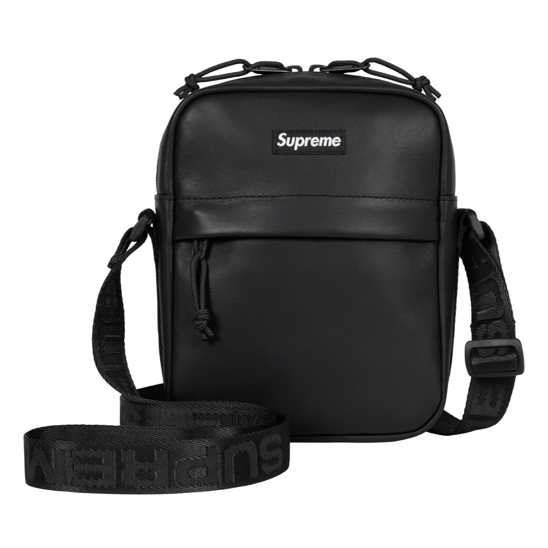 supreme leather ショルダーバッグ