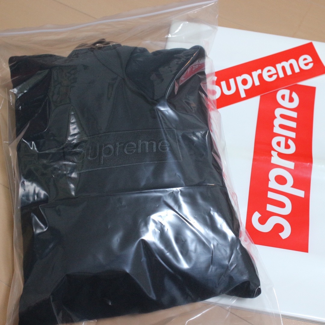 カラーホワイト美品 14AW supreme Tonal Box Logo Pullover