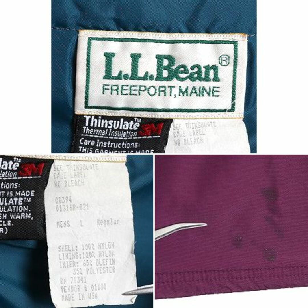 L.L.Bean(エルエルビーン)の90s LLBEAN チロリアン 中綿 ナイロン アノラック ジャケット L メンズのジャケット/アウター(マウンテンパーカー)の商品写真