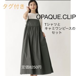 オペークドットクリップ(OPAQUE.CLIP)のOPAQUE.CLIP  オペーク　ワンピース　Ｌ　タグ付き(ロングワンピース/マキシワンピース)