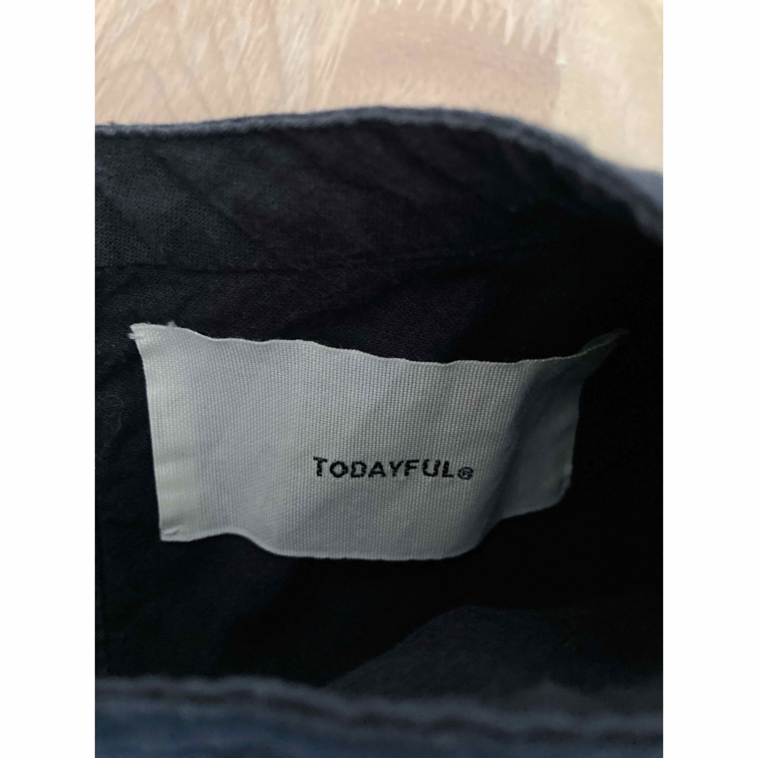 TODAYFUL(トゥデイフル)の⭐️TODAYFUL トゥデイフル　ハーフスリーブドレスシャツ　りぼん　コットン レディースのトップス(シャツ/ブラウス(半袖/袖なし))の商品写真