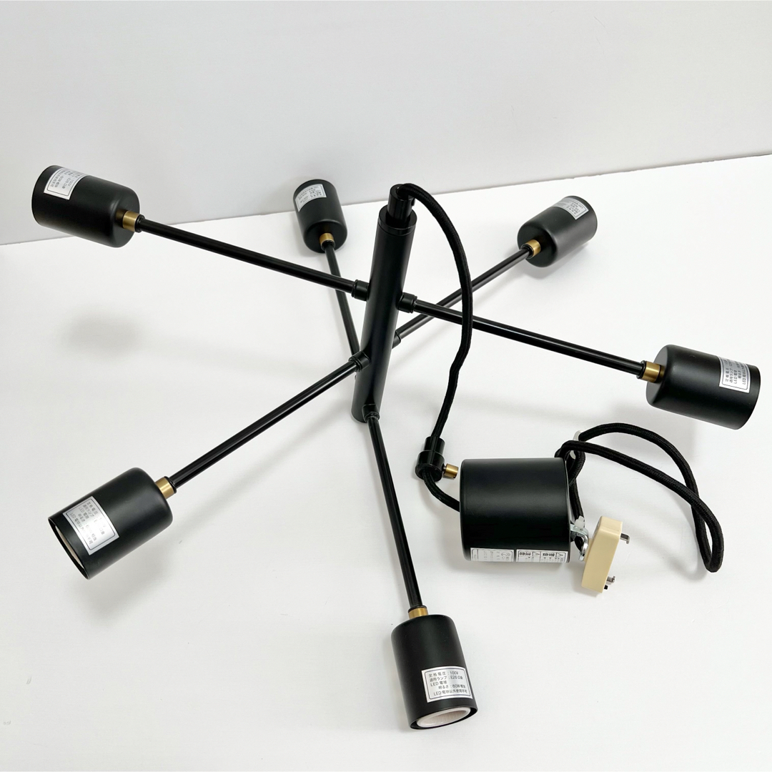 ニトリ - ニトリ ペンダントライト セイスBK 274P-6 LED電球 6個 ニトリ - ニトリ ペンダントライト セイスBK 274P-6 LED電球 6個