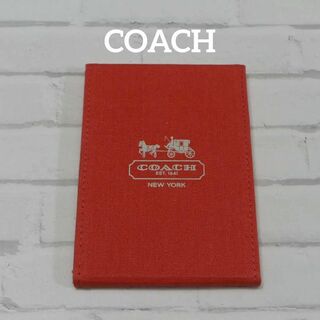 コーチ(COACH)の【匿名配送】COACH コーチ 鏡 ミラー 赤 ロゴ(ミラー)